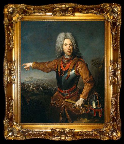 framed  unknow artist Eugene (1663-1736), Prince of Savoy, ta009-2